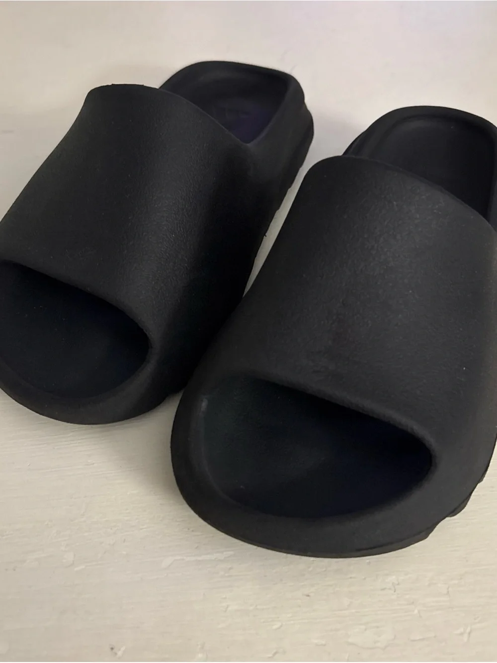 Kids Black Slide Sandals - Lightweight Comfort